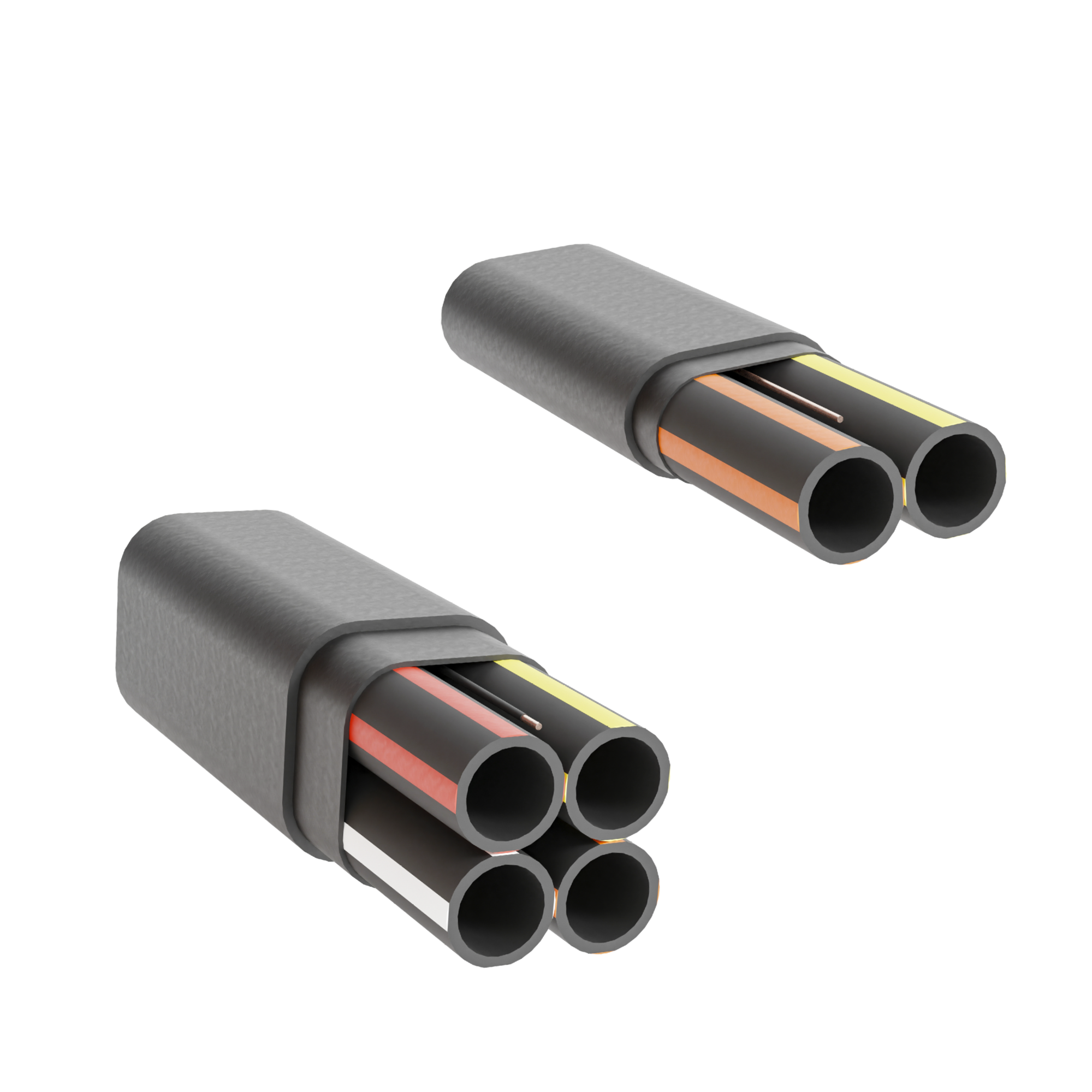 Micro Duct Rod Thick Wall Duct: Microduct Assembly, Heavy-duty, 20/16 mm with Tracer.