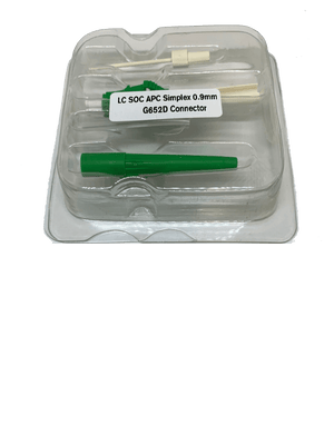 FOX-LCA-SM-09-10: LC/APC SM 900um splice on connector (10 pack)