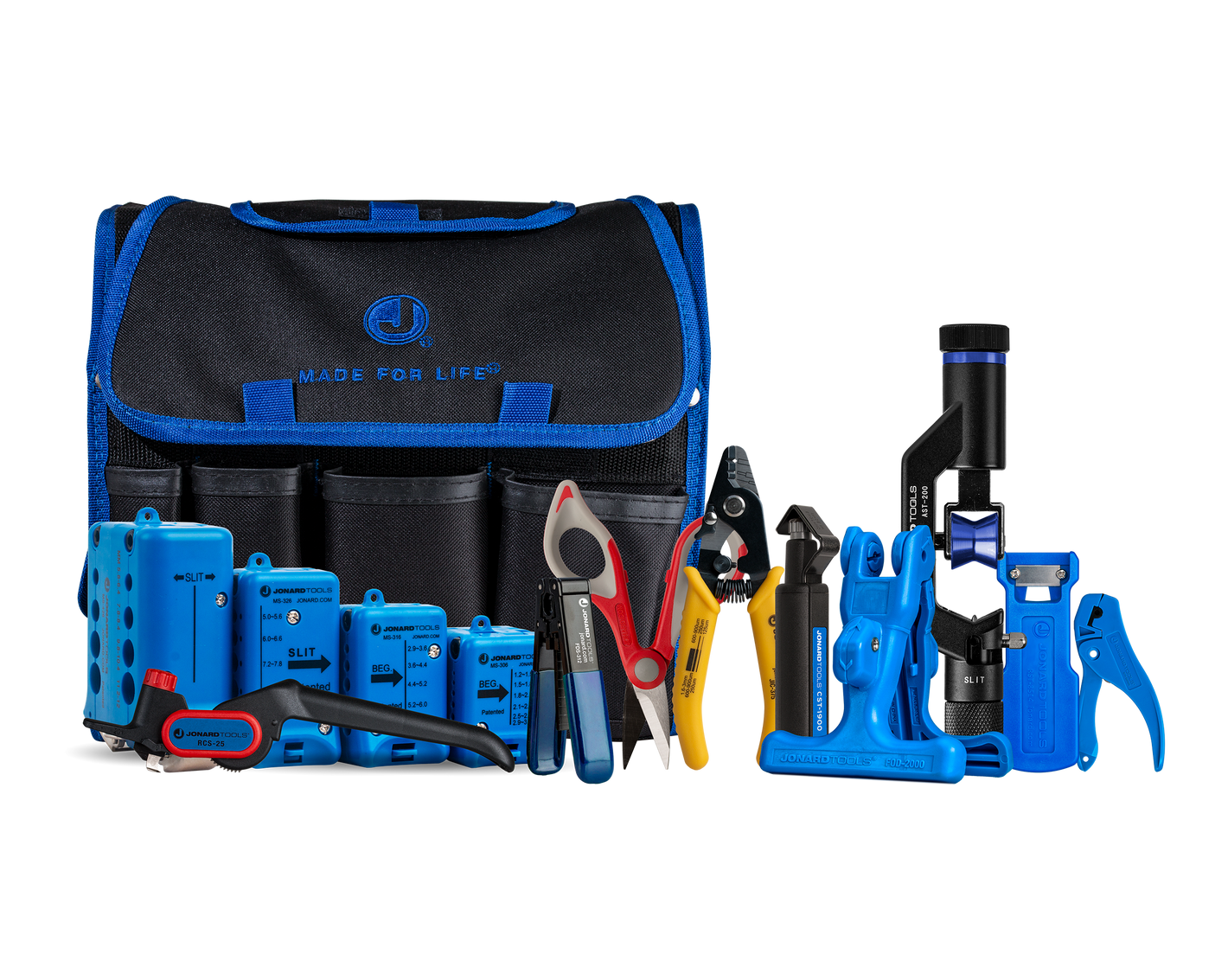 TK-106: Fiber Optic Mid Span Slit & Ring Tool Kit+, Jonard